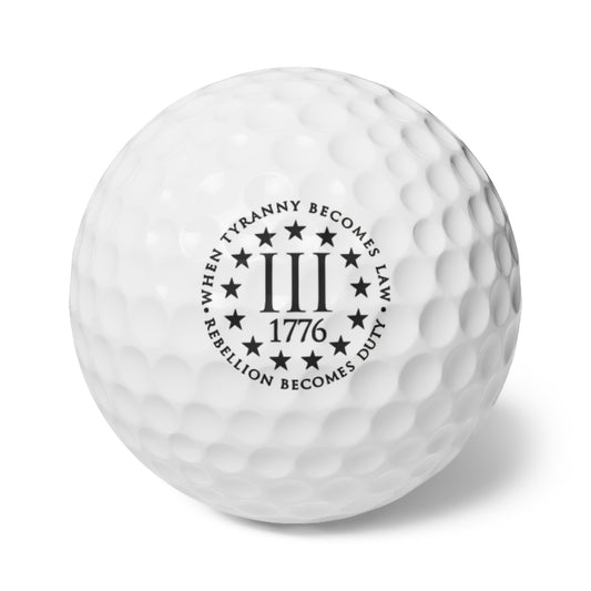 Golf Balls-1776, 6pcs