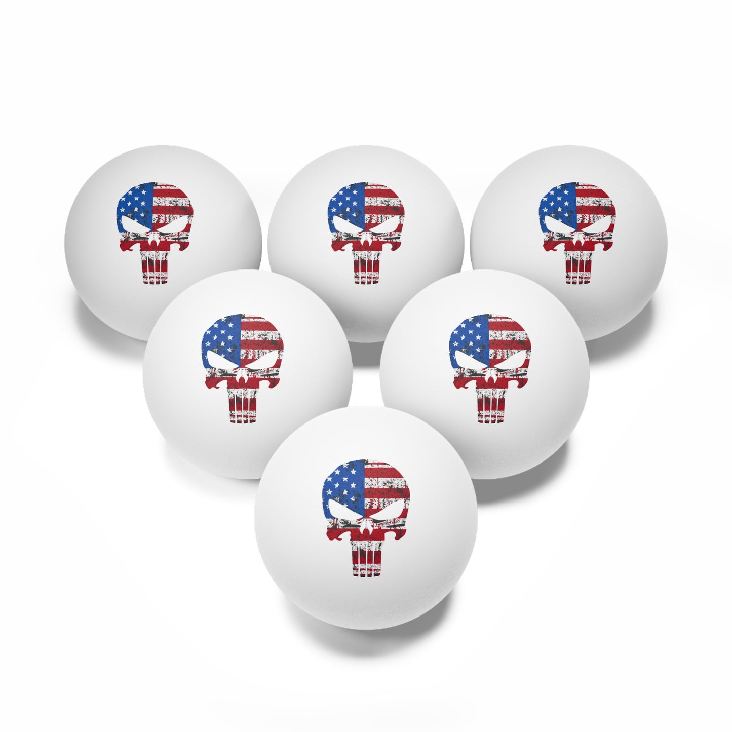 Punisher Ping Pong Balls, 6 pcs