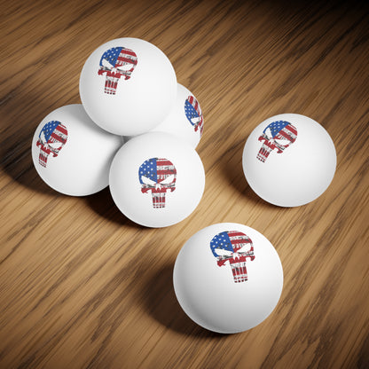 Punisher Ping Pong Balls, 6 pcs