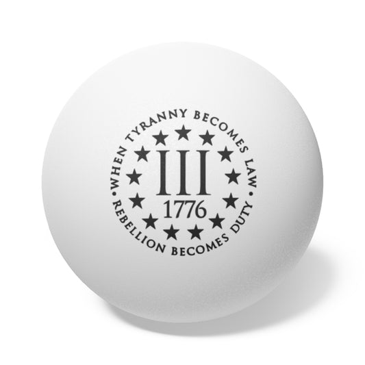 1776 Ping Pong Balls, 6 pcs